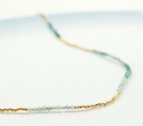 Ocean Drive Necklace Grandidiertes + Mini Beads